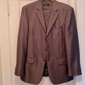 Vinci Men’s 3-piece Brown Sharkskin suit - 42L